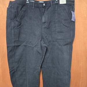 Women's High-Rise Utility Barrel Jeans Black 24R